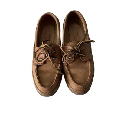 Rockport Mujeres Marrón Cuero Genuino Mocasín Con Cordones Sin Cordones Zapatos para Barco 6M Nuevo en Caja Foto 1 de 4
