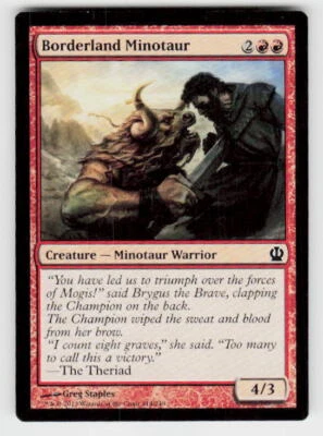 Theros #114 Borderland Minotaur - Image 1 of 2