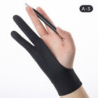 1Pc Black 2 Fingers Anti-Fouling Gloves Anti Touch Hand Drawing Writing Gloc ?Xh