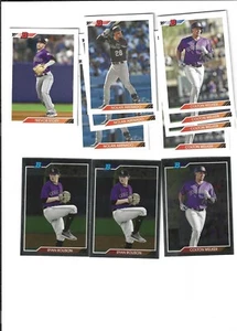 11 2020 Bowman Heritage ROCKIES LOT COLTON WELKER ARENADO RYAN ROLISON - Picture 1 of 1