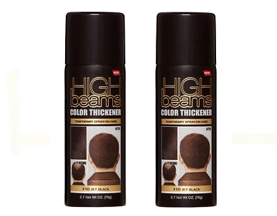 Spray espesante de color High Beams negro azabache 2,7 OZ - Paquete de 2 Foto 1 de 4