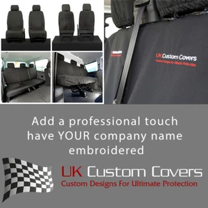 VW Transporter T5/T5.1 Kombi Seat Covers Inc Embroidery (2003-2015) 435 245 BEM - Foto 1 di 12