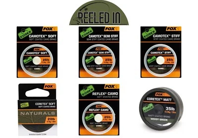 Fox Edges Terminal Tackle Hooklinks-Coretex/Coretex Matt-Camotex -Reflex Camo - Image 1 of 4