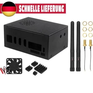 Metallgehäuse inklusive Antenne, schwarzes Metallgehäuse für Orange Pi 5 Plus (M - Bild 1 von 9