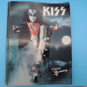 Vintage KISS GENE SIMMONS NOTEBOOK AUCOIN 1978 COMPLETE WITH RED FORM more list - Picture 1 of 6