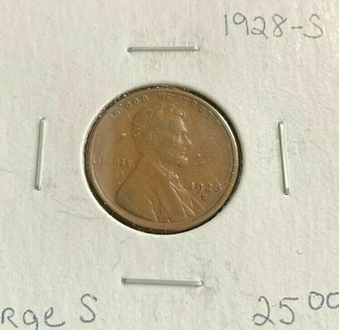 Error Coin-19928-S Wheat Penny-Large S Cover