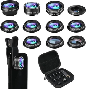 Grade A+ Fun filter 10in1 7in1 5in1 Cellphone Lens Kit for iPhone and Android - Picture 1 of 7