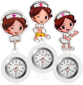 3 Pcs Krankenschwester Uhr: Schwesternuhr mit Clip, Krankenschwester Uhren mit G - Bild 1 von 7