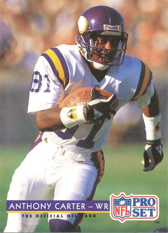 1992 PRO-SET Anthony Carter VIKINGS Michigan WOLVERINES - Image 1 of 1