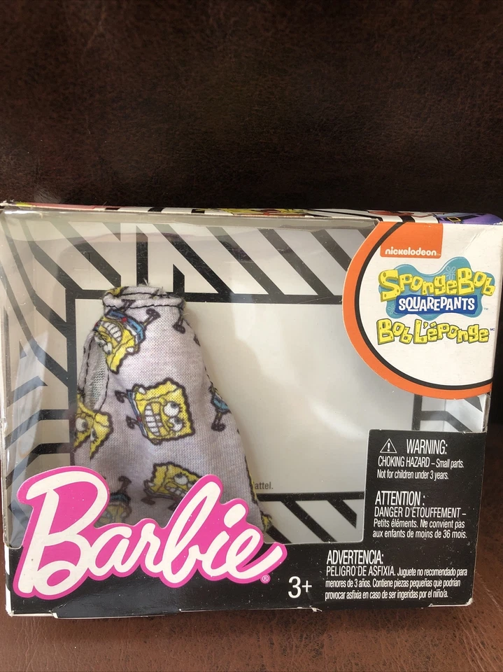 Barbie Spongebob Squarepants Gray Top Fashion Doll Clothes Shirt