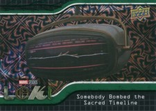 #26 SOMEBODY BOMBED THE SACRED TIMELINE 2023 Upper Deck Marvel Loki GREEN