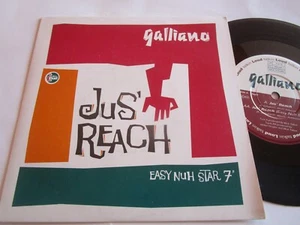 Galliano – Jus' Reach (Easy Nuh Star 7") TLK 16, 866 044-7 UK Vinyl 7inch Single - Picture 1 of 4