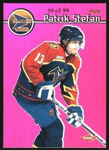 1999-00 (THRASHERS) Pacific Prism Holographic Purple #9 Patrik Stefan /99