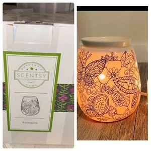 Scentsy "Reimagine" Color-It-Yourself Wachswärmer im Ruhestand in Box Schmetterling  - Bild 1 von 1