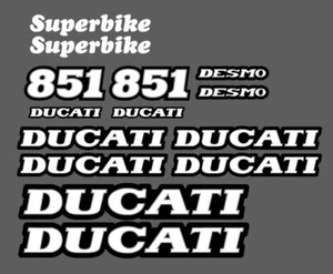 Kit Klebstoffe Ducati 851 Superbike Decal - Bild 1 von 1