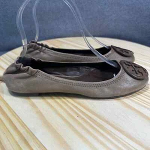 Tory Burch braun grau Leder Slipper Ballerinas 6,5 M - Bild 1 von 6