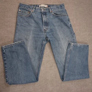 Levis 505 Jeans Men 34x32 Blue Denim Pants Regular Fit Made in Mexico - Picture 1 of 17