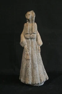 scultura giapponese orientale antica dama creta bianca inizio XX secolo - Imagen 1 de 24