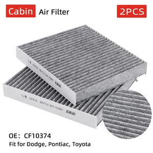 2PCS Cabin Air Filter for DODGE DART 2013-2016 PONTIAC VIBE 2003-2008 CF10374 - Picture 1 of 8