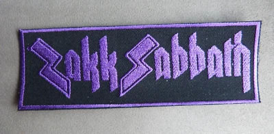 Zakk Sabbath embroidered Iron patch Ozzy Osbourne Wylde Black Label Society - Image 1 of 3