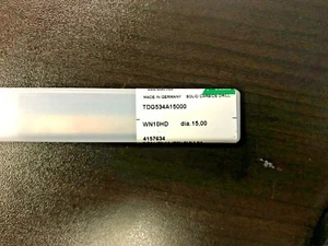 TDG534A15000 15mm (0.5906) x 10.9055 OAL Coolant-Thru 12xD Drill 415763 - Picture 1 of 2