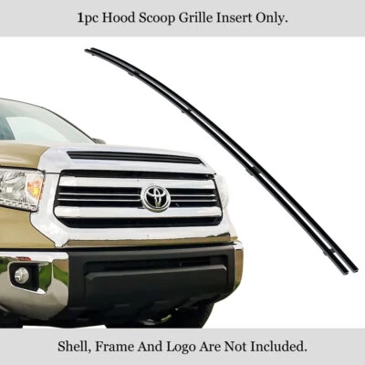 Se adapta a Toyota Tundra 2014-2021 capó cuchara acero inoxidable negro billet rejilla inserto Foto 1 de 4