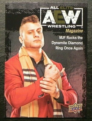 2021 Upper Deck All Elite Wrestling AEW Magazine RAINBOW FOIL #94 MJF - Image 1 of 2