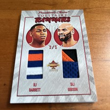 2023 President’s Choice Solitaire 2.0 Barrett/Gibson  1/1 Game Used NY Knicks