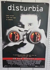 2007 Disturbia Movie Poster Shia LaBeouf Promo Thriller Mystery 40x27DVD Release - Picture 1 of 10