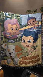 Bubble Guppys Fleece Plüsch Überwurf Gil Molly Nonny Bubble Welpe Kleinkind Bettwäsche - Bild 1 von 5
