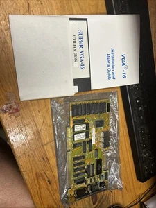 super vga video 8 16 bit MDA CGA EGA Hurcules ISA CARD OAK tecnologia PC XT AT - Foto 1 di 11