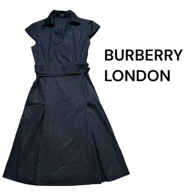 BURBERRY LONDON Sleeveless Shirt Dress Black Size 36 From Japan - Image 1 of 4