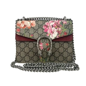 Gucci Dionysus GG Supreme Bloom Floral Medium Shoulder Chain Bag - Picture 1 of 11