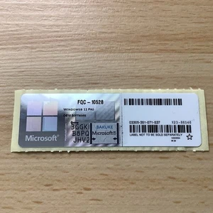 Windows 11 Pro Key OEM Lizenz Aufkleber COA Sticker Dauerlizenz - Bild 1 von 1