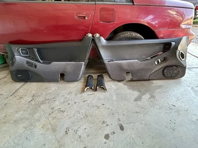 USED - Black Interior Door Panels PAIR For 1990-1996 Nissan 300zx Z32 2+0 COUPE - Image 1 of 4