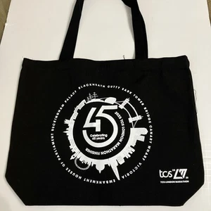 TCS London Marathon 2025 FINISHER Bag Tote 45th Landmarks Black Shopper UK New - Picture 1 of 8