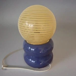 Vintage Keramik Lampe Globus Spirale Tourbillon Glas Italy - Bild 1 von 6