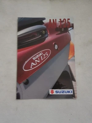 SUZUKI AN125 Motorcycle Sales Brochure OCT 1995 - Image 1 of 4