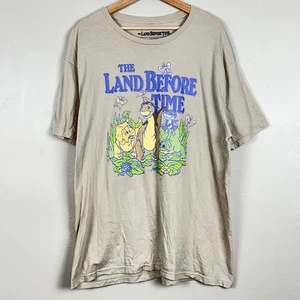 Camicia The Land Before Time XL Kidcore retrò Littlefoot anni 90 cartone animato dinosauro cast - Foto 1 di 8