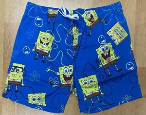Nickelodeon Sponge Bob Men’s Swim Shorts Trunks Swimsuit Size S to XXL - Picture 1 of 5