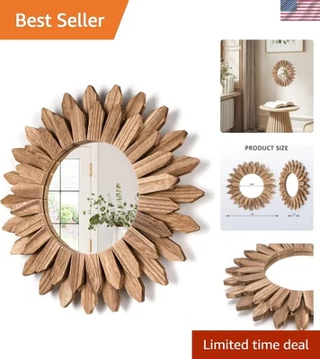 Espejo de pared rústico de 12"" sin distorsión - Regalo perfecto para nuevos elementos esenciales para el hogar Foto 1 de 4