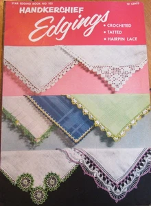 De Colección 1953 Star Book 102 Pañuelo EDINGS Crochet Tatuado Horquilla Patrones de Encaje - Imagen 1 de 4