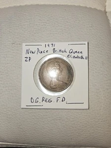 New Pence 1971 Queen Elizabeth II D.G.REG.F.D. 2P Collectible Coin + Coin Holder - Picture 1 of 2