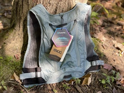 Evoc Hydro Pro 3 + 1.5L Hydration Vest Bag - Steel Color - Running Cycling Hike - Image 1 of 4