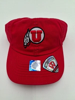 Utah Utes TOW Youth Red Crew Adjustable Snap Slouch Rookie Hat, New! - Image 1 of 4