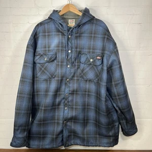 Dickies Mens 3XL (54-56) Snaps Hooded Insulated Soft Canvas Chore Work Jacket - Picture 1 of 14