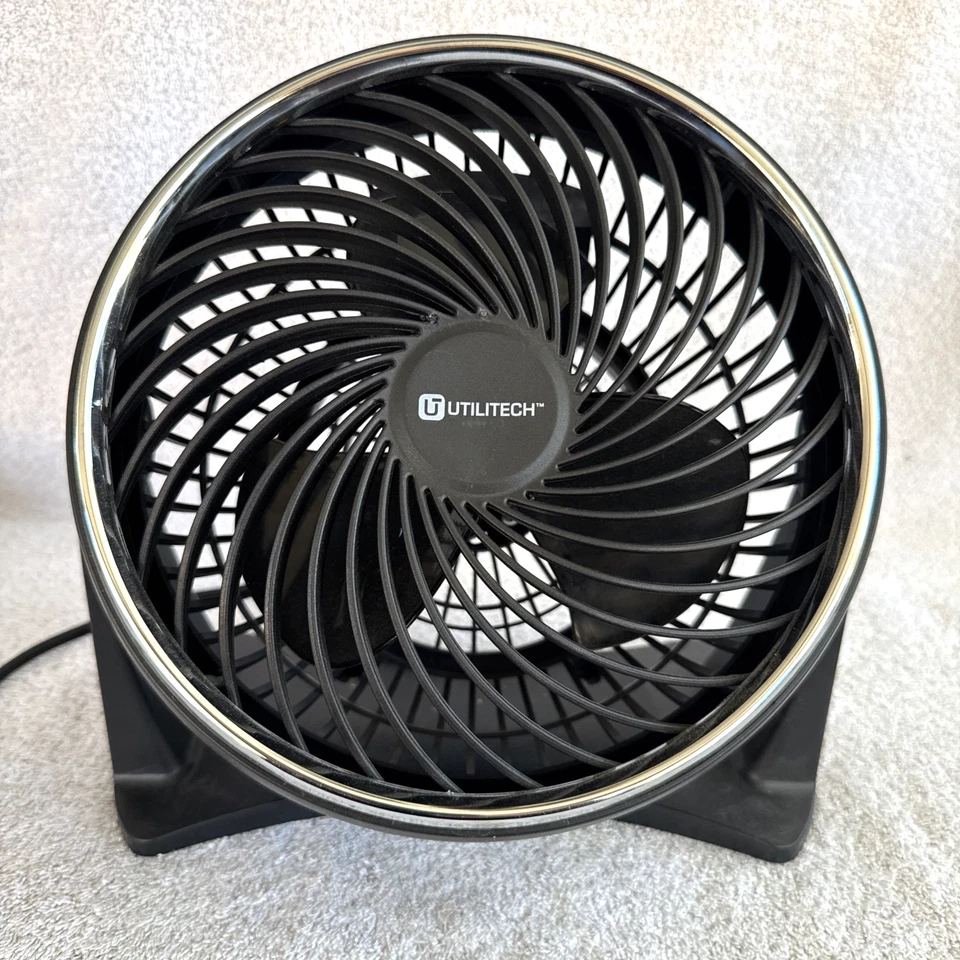 Desktop Fan Table/Desk Fan: Utilitech 10 1/2" Adjustable / Tilt Head 3 Speeds - Image 1 of 4