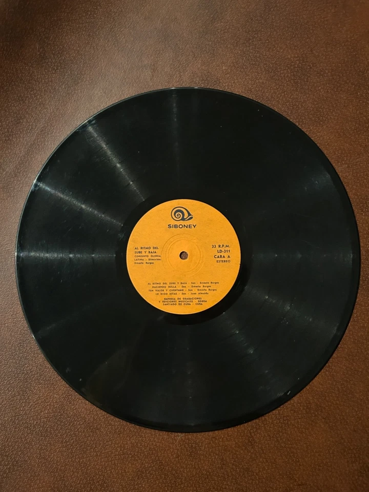 Conjunto Gloria Latina-Al Ritmo Del Sube Y Baja Merengue Cuba LD-311 Vinyl 12'' Foto 1 de 2
