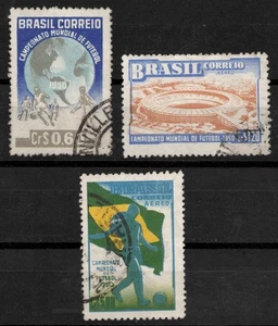 #696-#C78-C79 RHM:#C253-A75-A76 1950 Brazil 4th Soccer World Cup Rio de Janeiro - Picture 1 of 2
