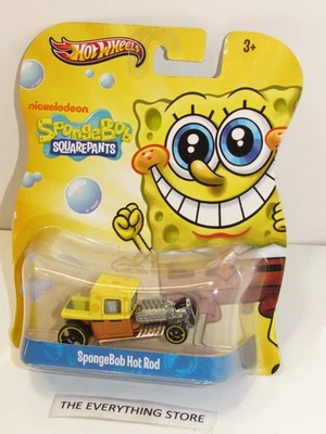 HOT WHEELS RARE 2012 NICKELODEON SPONGEBOB SQUAREPANTS HOT ROD CHARACTER CAR - Image 1 of 3